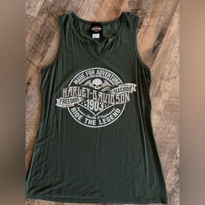 Harley-Davidson Green Tank Top